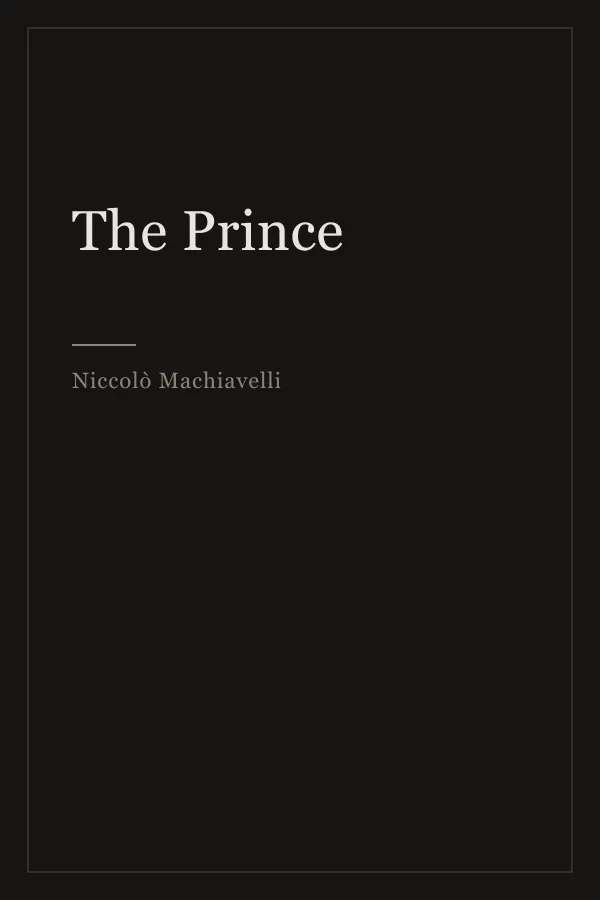 Cover of The Prince by Niccolò Machiavelli